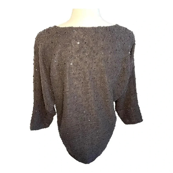 Alfani‎ Women’s XS Black Sequined Sweater - Picture 3 of 6